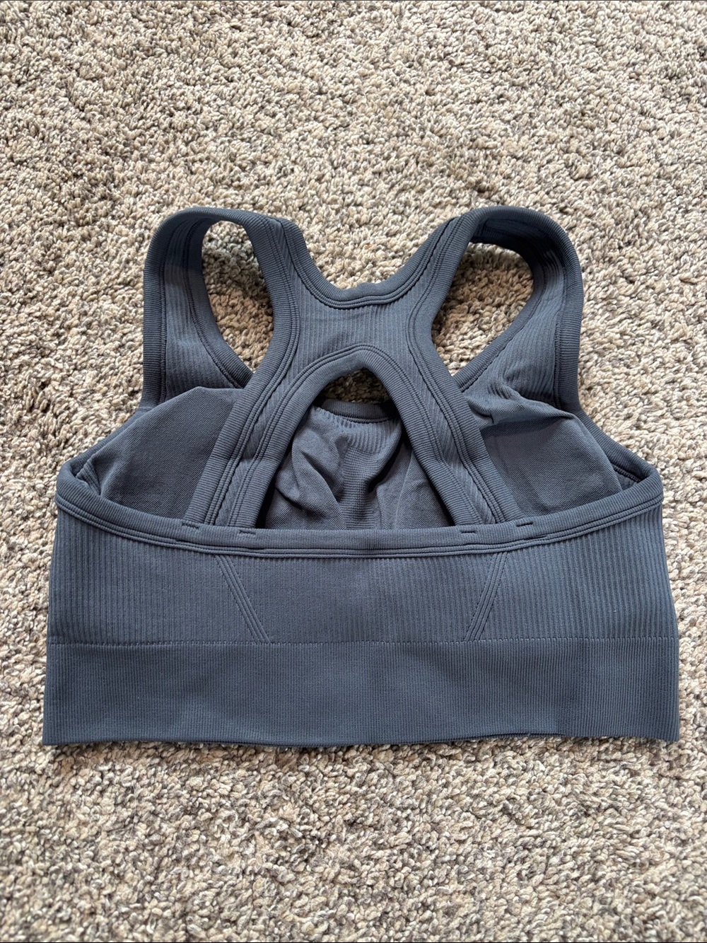 Nikuja Ribbed Racerback Sports Bra - Picture 2 of 4